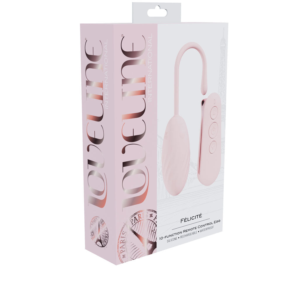LOVELINE Felicite - Pink Vibrating Egg with Wireless Remote