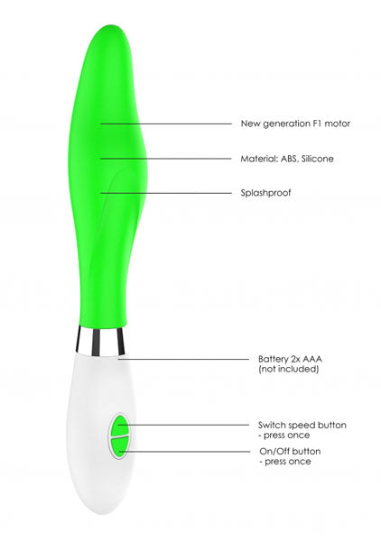 Shots Toys | Lumo Athamas Ultra Soft Silicone 10 Speeds Vibrator Green