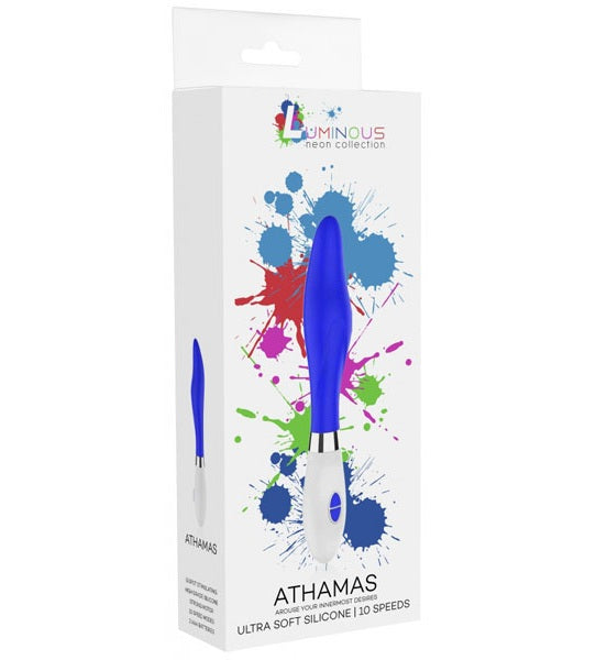 Shots Toys | Lumo Athamas Ultra Soft Silicone 10 Speeds Vibrator Royal Blue