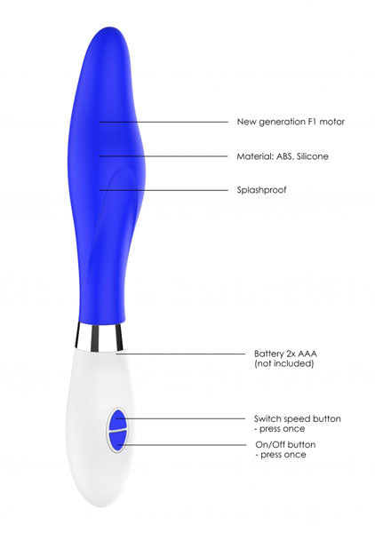 Shots Toys | Lumo Athamas Ultra Soft Silicone 10 Speeds Vibrator Royal Blue