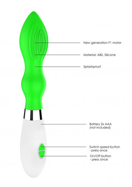 Shots Toys | Lumo Astraea Ultra Soft Silicone 10 Speeds Vibrator Green