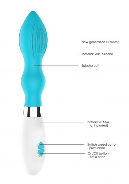 Shots Toys | Lumo Astraea Ultra Soft Silicone 10 Speeds Vibrator Turquoise