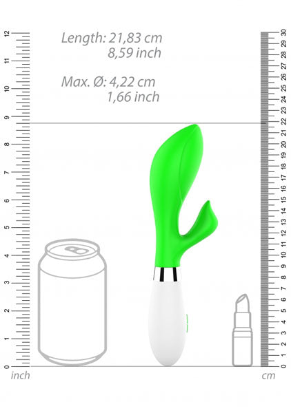 Shots Toys | Lumo Achelois Ultra Soft Silicone 10 Speeds Rabbit Vibrator Green