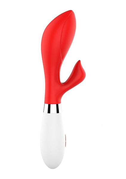 Shots Toys | Lumo Achelois Ultra Soft Silicone 10 Speeds Rabbit Vibrator Red