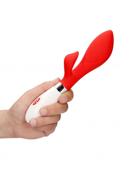 Shots Toys | Lumo Achelois Ultra Soft Silicone 10 Speeds Rabbit Vibrator Red