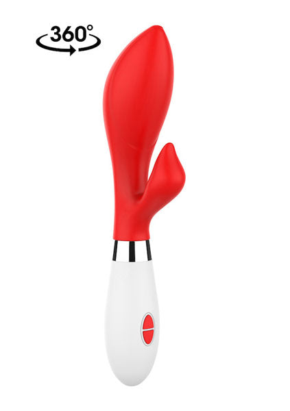 Shots Toys | Lumo Achelois Ultra Soft Silicone 10 Speeds Rabbit Vibrator Red