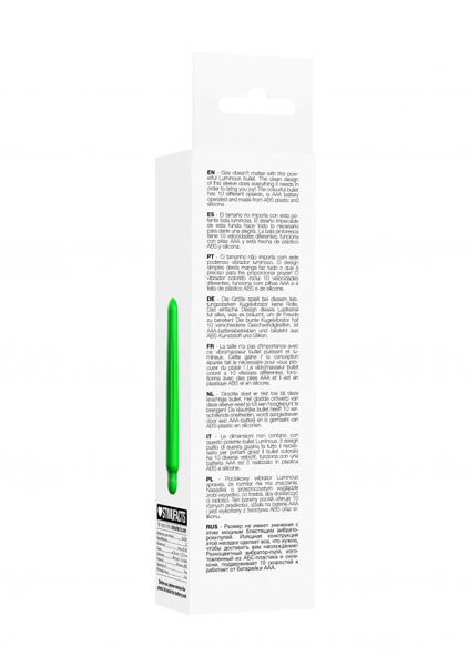Shots Toys | Lumo Delia - ABS Bullet With Silicone Sleeve - 10-Speeds - Green
