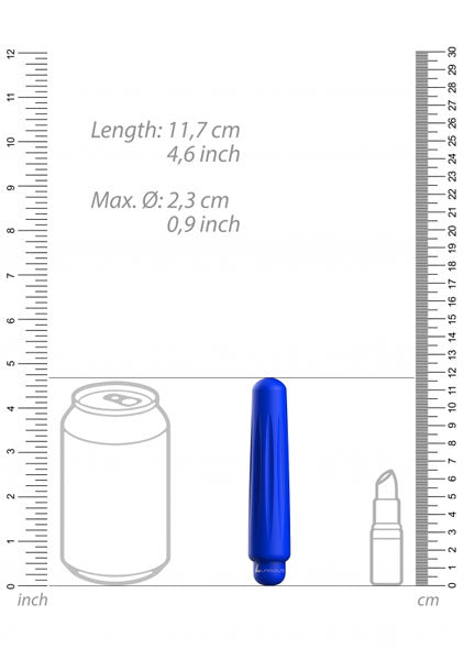Shots Toys | Lumo Delia - ABS Bullet With Silicone Sleeve - 10-Speeds - Royal Blue