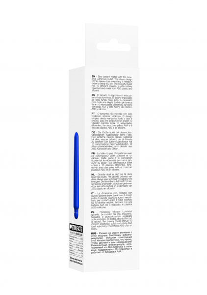 Shots Toys | Lumo Delia - ABS Bullet With Silicone Sleeve - 10-Speeds - Royal Blue