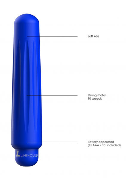 Shots Toys | Lumo Delia - ABS Bullet With Silicone Sleeve - 10-Speeds - Royal Blue