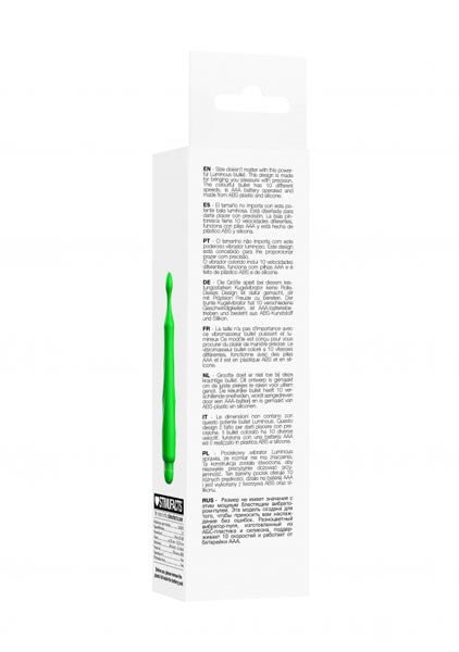 Shots Toys | Lumo Dido - ABS Bullet With Silicone Sleeve - 10-Speeds - Green