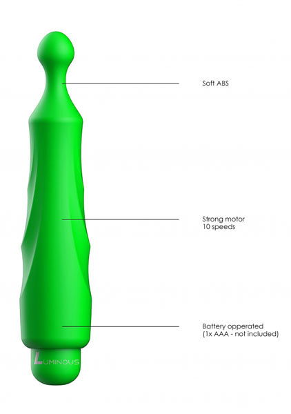 Shots Toys | Lumo Dido - ABS Bullet With Silicone Sleeve - 10-Speeds - Green