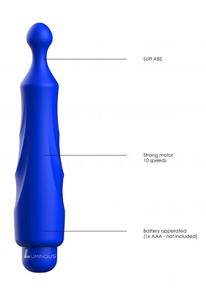 Shots Toys | Lumo Dido - ABS Bullet With Silicone Sleeve - 10-Speeds - Royal Blue
