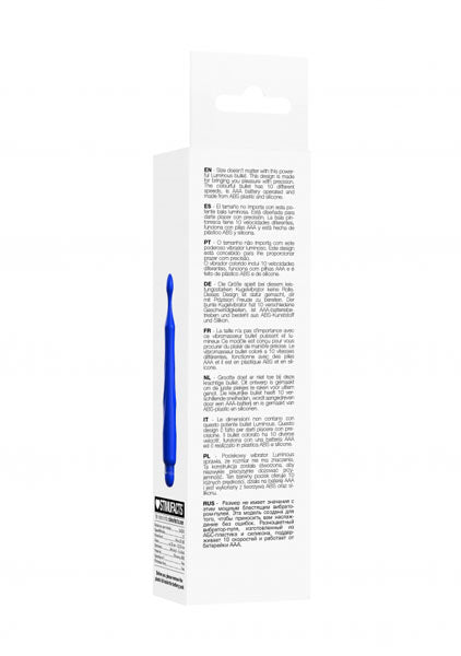Shots Toys | Lumo Dido - ABS Bullet With Silicone Sleeve - 10-Speeds - Royal Blue