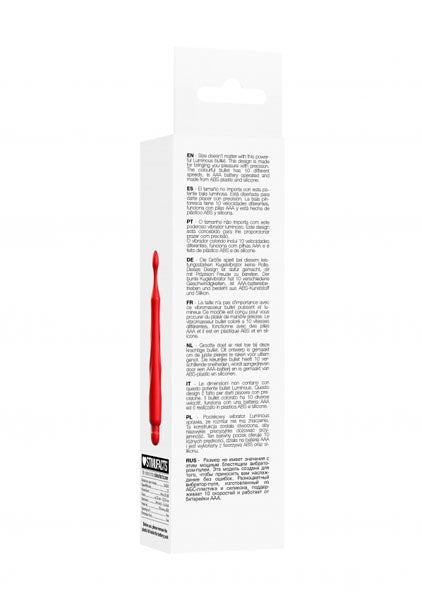 Shots Toys | Lumo Dido - ABS Bullet With Silicone Sleeve - 10-Speeds - Red
