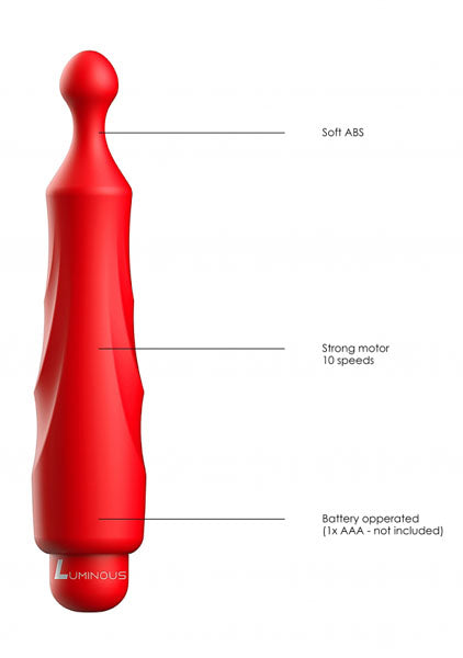 Shots Toys | Lumo Dido - ABS Bullet With Silicone Sleeve - 10-Speeds - Red
