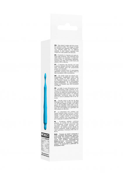 Shots Toys | Lumo Dido - ABS Bullet With Silicone Sleeve - 10-Speeds - Turquoise
