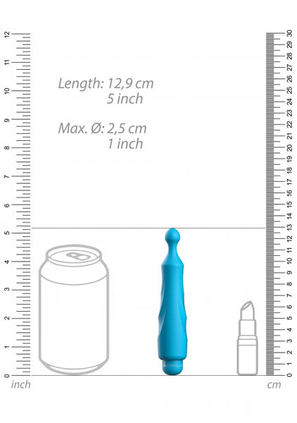 Shots Toys | Lumo Dido - ABS Bullet With Silicone Sleeve - 10-Speeds - Turquoise