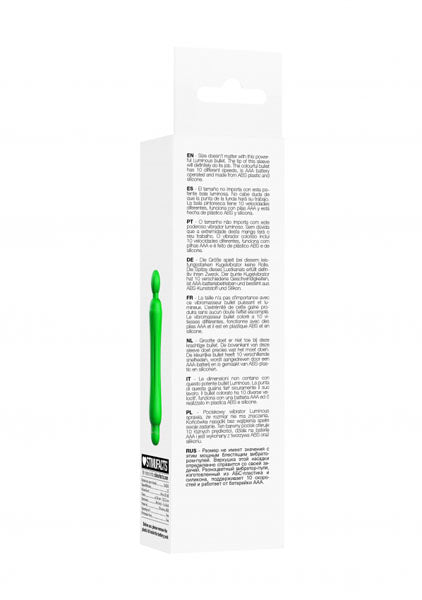 Shots Toys | Lumo Demi - ABS Bullet With Silicone Sleeve - 10-Speeds - Green