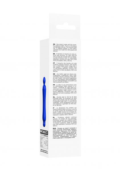 Shots Toys | Lumo Demi - ABS Bullet With Silicone Sleeve - 10-Speeds - Royal Blue