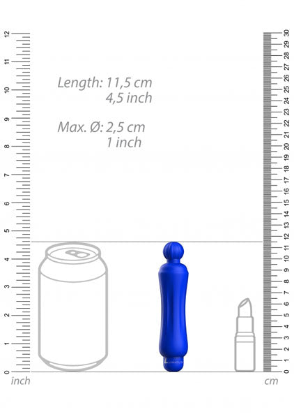 Shots Toys | Lumo Demi - ABS Bullet With Silicone Sleeve - 10-Speeds - Royal Blue