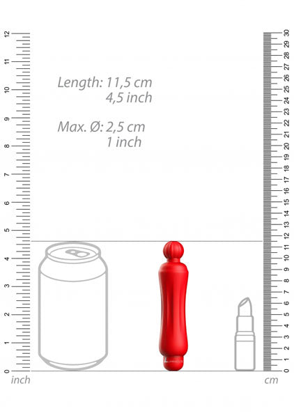 Shots Toys | Lumo Demi - ABS Bullet With Silicone Sleeve - 10-Speeds - Red