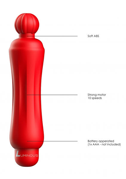 Shots Toys | Lumo Demi - ABS Bullet With Silicone Sleeve - 10-Speeds - Red