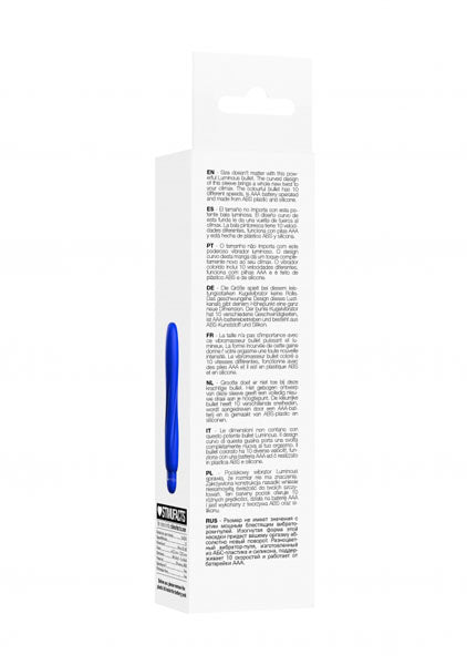 Shots Toys | Lumo Ella - ABS Bullet With Silicone Sleeve - 10-Speeds - Royal Blue