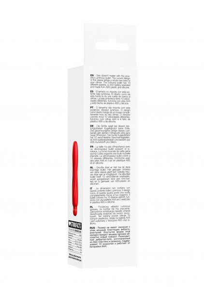 Shots Toys | Lumo Ella - ABS Bullet With Silicone Sleeve - 10-Speeds - Red