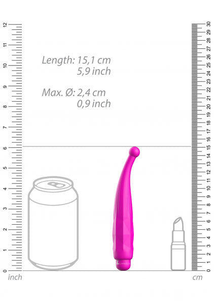 Shots Toys | Lumo Lyra - ABS Bullet With Silicone Sleeve - 10-Speeds - Fuchsia