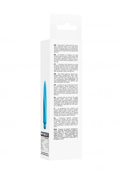 Shots Toys | Lumo Myra - ABS Bullet With Silicone Sleeve - 10-Speeds - Turquoise