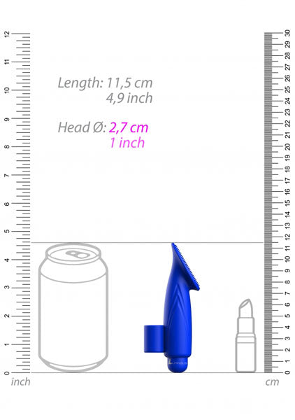 Shots Toys | Lumo Thea - ABS Bullet With Silicone Sleeve - 10-Speeds - Royal Blue