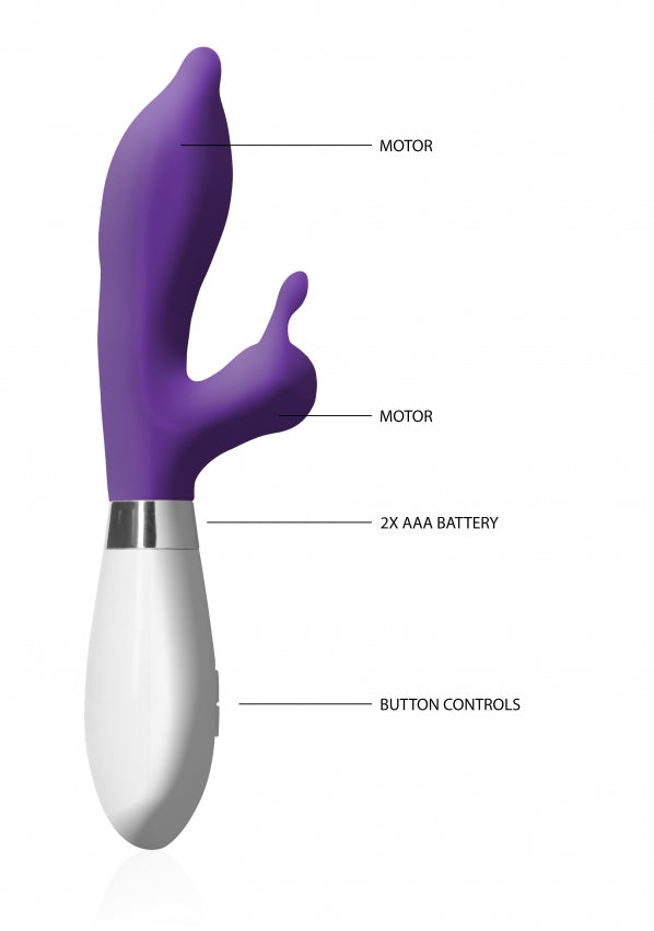 Shots Toys | Luna Adonis 10 Speed Rabbit Vibrator Purple