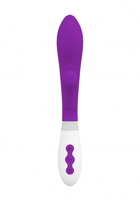 Shots Toys | Luna Agave Ultra Soft Silicone 10 Speeds Rabbit Vibrator Purple