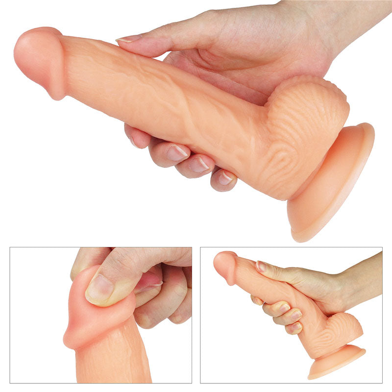 Lovetoy The Ultra Soft Dude - Flesh 20.3cm (8") Dong Dildo