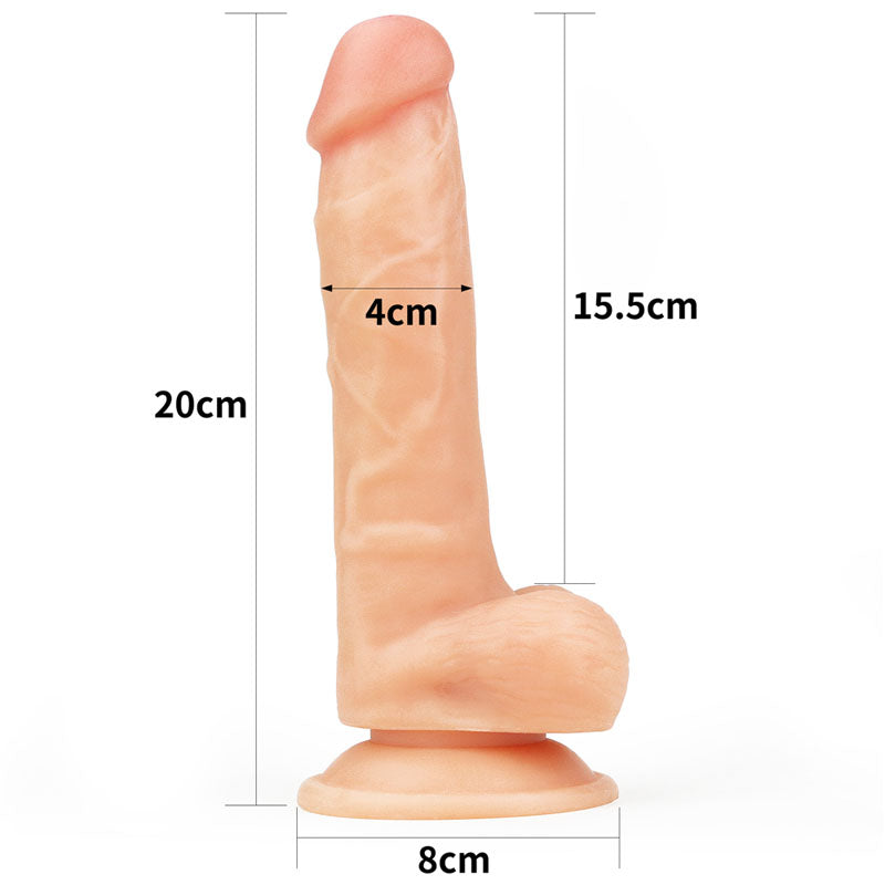 Lovetoy The Ultra Soft Dude - Flesh 20.3cm (8") Dong Dildo