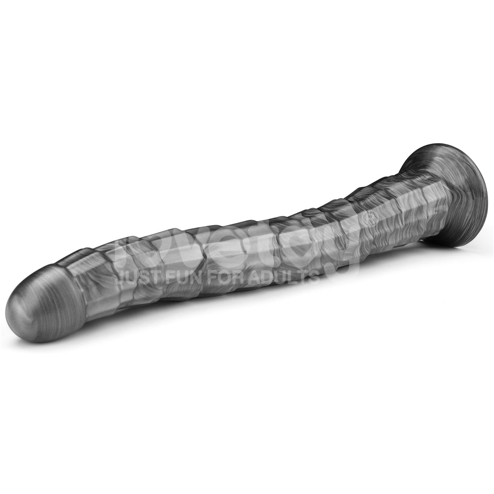 Lovetoy | King Sized Vibrating Vibrax Slider Grey 36.8cm (14.5") Dildo