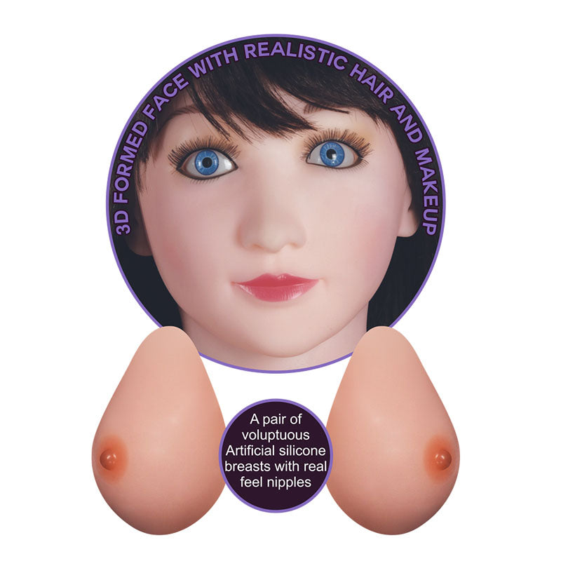 Lovetoy | Victoria Horny Boobie Doll - Brunette Inflatable Love Doll