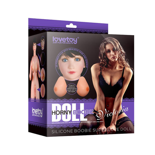 Lovetoy | Victoria Horny Boobie Doll - Brunette Inflatable Love Doll