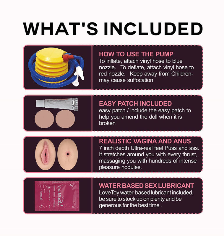 Lovetoy | Victoria Horny Boobie Doll - Blonde Inflatable Love Doll