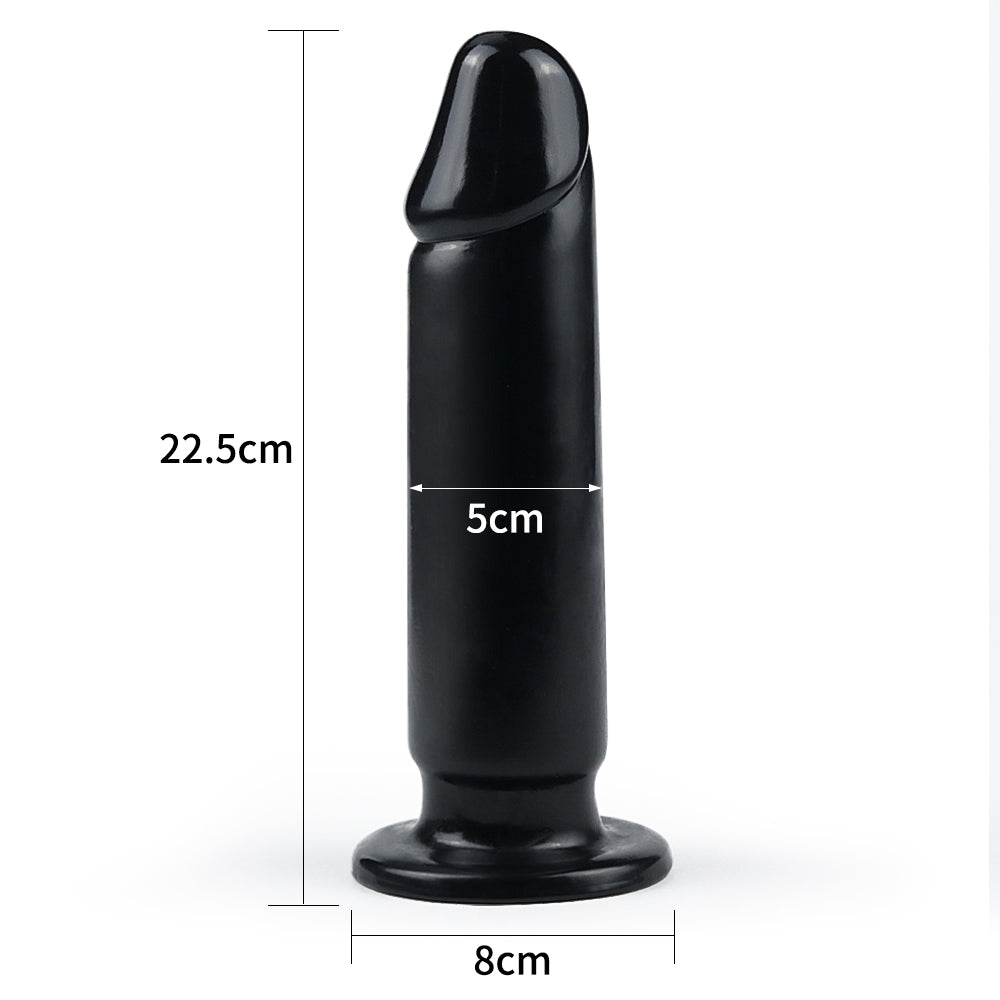 Lovetoy | King Sized Anal Dildo 9.25" - Black 23.5 cm Mega Anal Dong