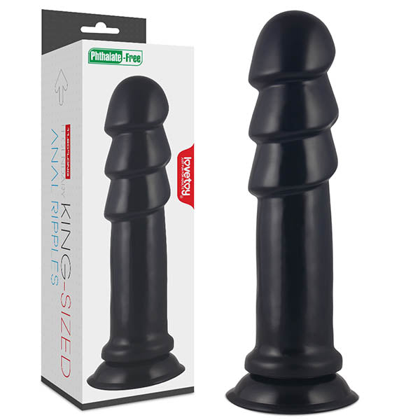 Lovetoy | King Sized Anal Ripples - Black 28.5cm (11.5") Mega Anal Plug