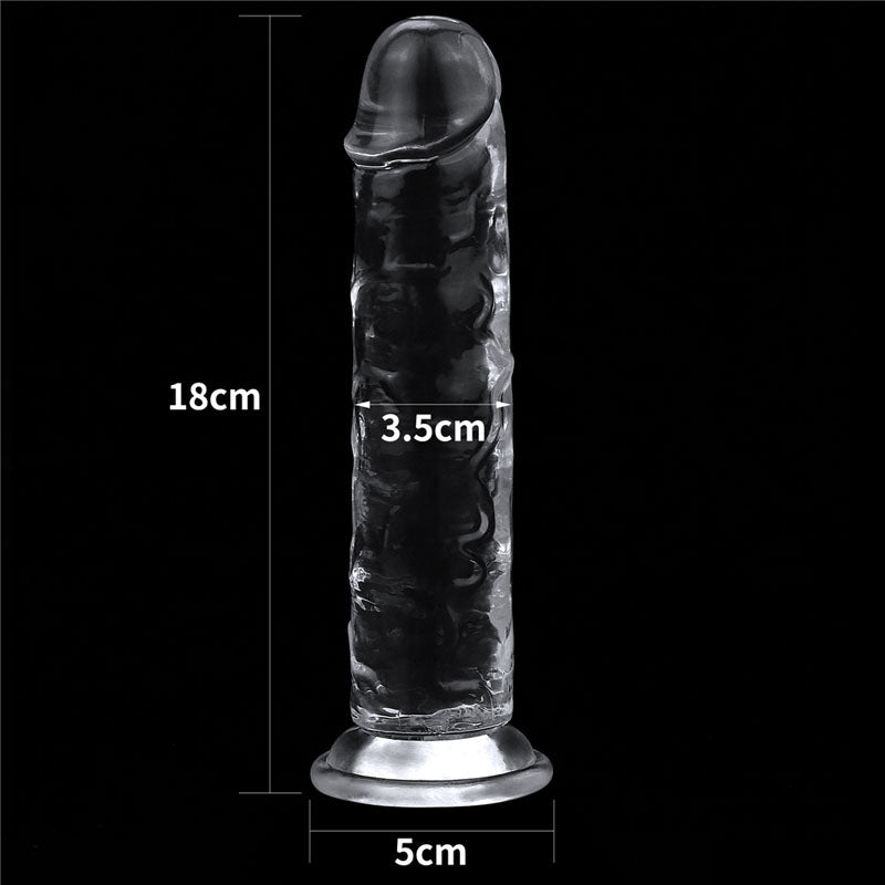 Lovetoy Flawless Clear Dildo 7"