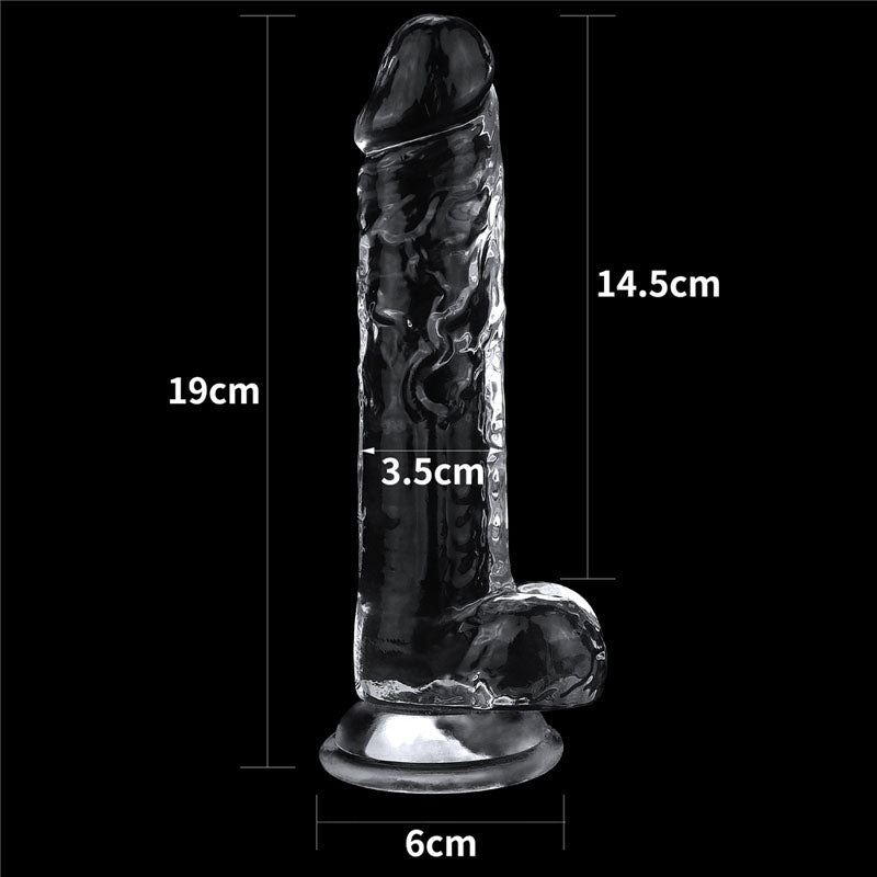 Lovetoy Flawless Clear Dildo 7.5"