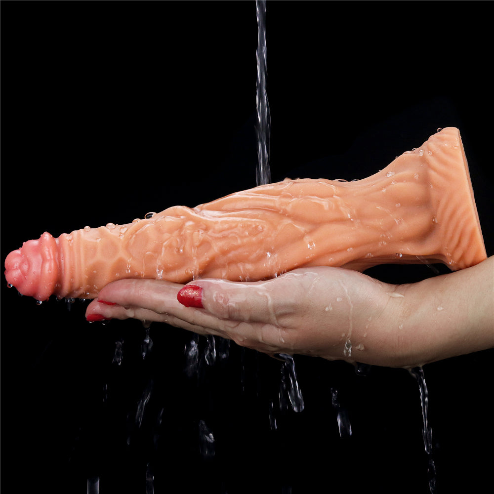 Lovetoy | Nature Cock Flesh 25.5cm (9.5") Platinum Fantasy Platinum Dong Dildo