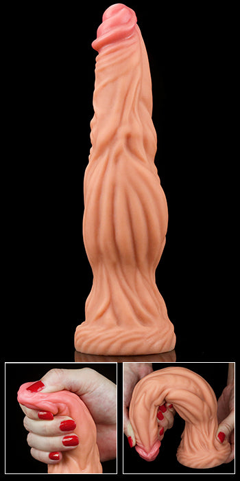 Lovetoy | Nature Cock Flesh 25.5cm (9.5") Platinum Fantasy Platinum Dong Dildo