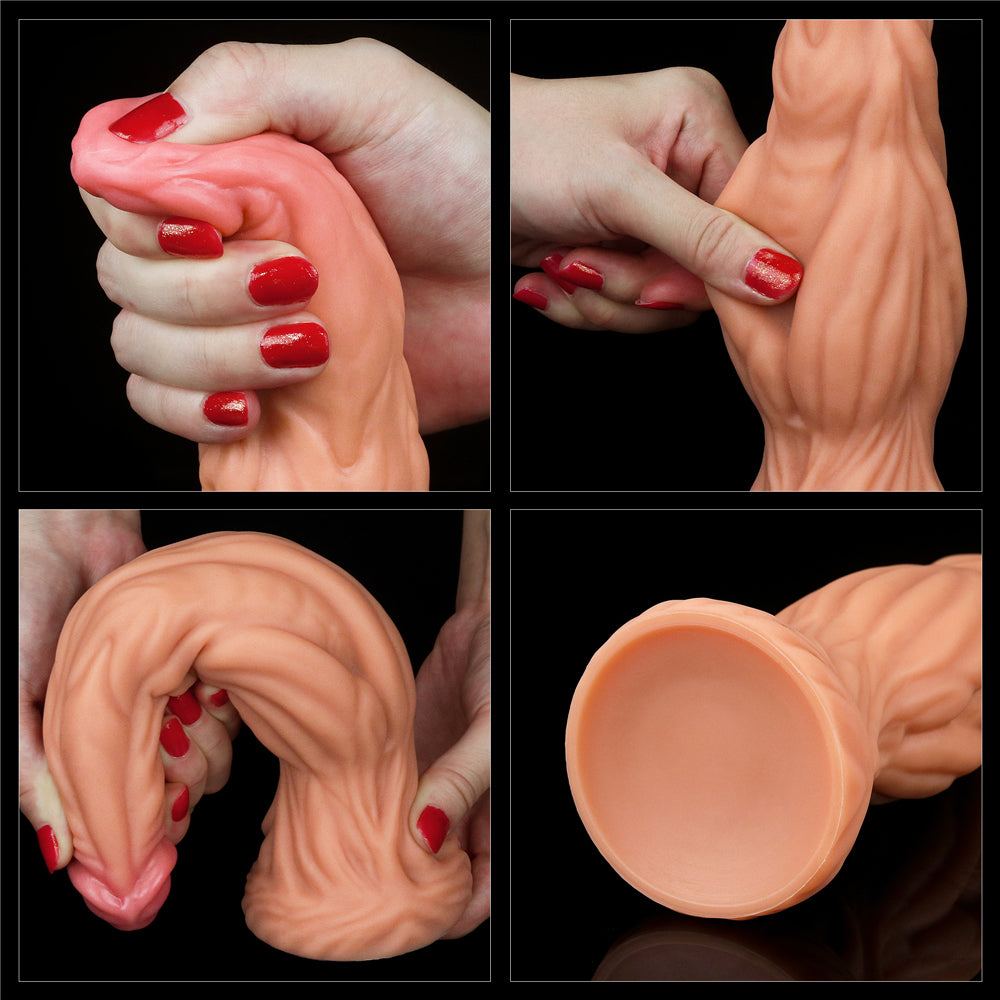 Lovetoy | Nature Cock Flesh 25.5cm (9.5") Platinum Fantasy Platinum Dong Dildo