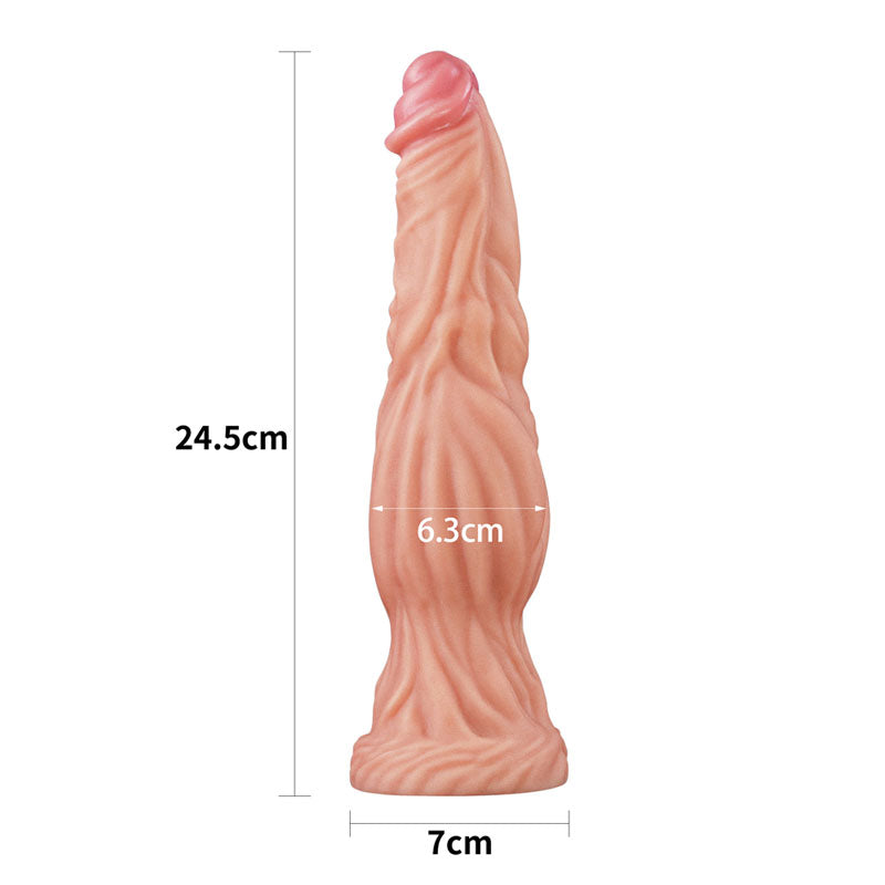 Lovetoy | Nature Cock Flesh 25.5cm (9.5") Platinum Fantasy Platinum Dong Dildo