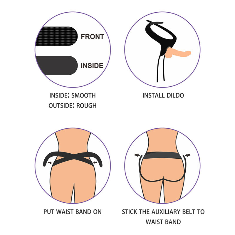 Lovetoy Ingen Easy Strap-On Harness - Black Adjustable Strap-On Harness (No Probe Included)
