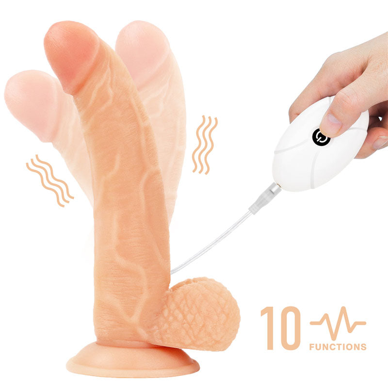Lovetoy Ingen Vibrating Easy Strap-On Set - Flesh 21.6cm (8.5") Vibrating Strap-On